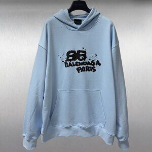 Balenciaga Graffiti Hoodies Sweatshirts Light Bule